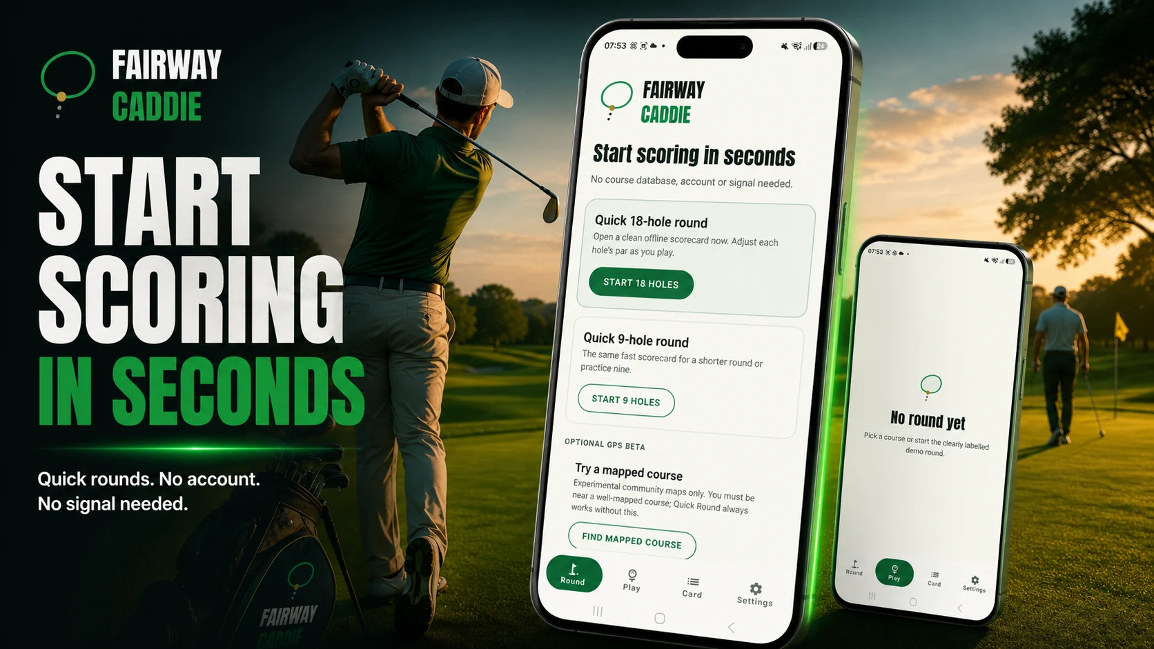 Golf Scorecard: Fairway Caddie screenshot