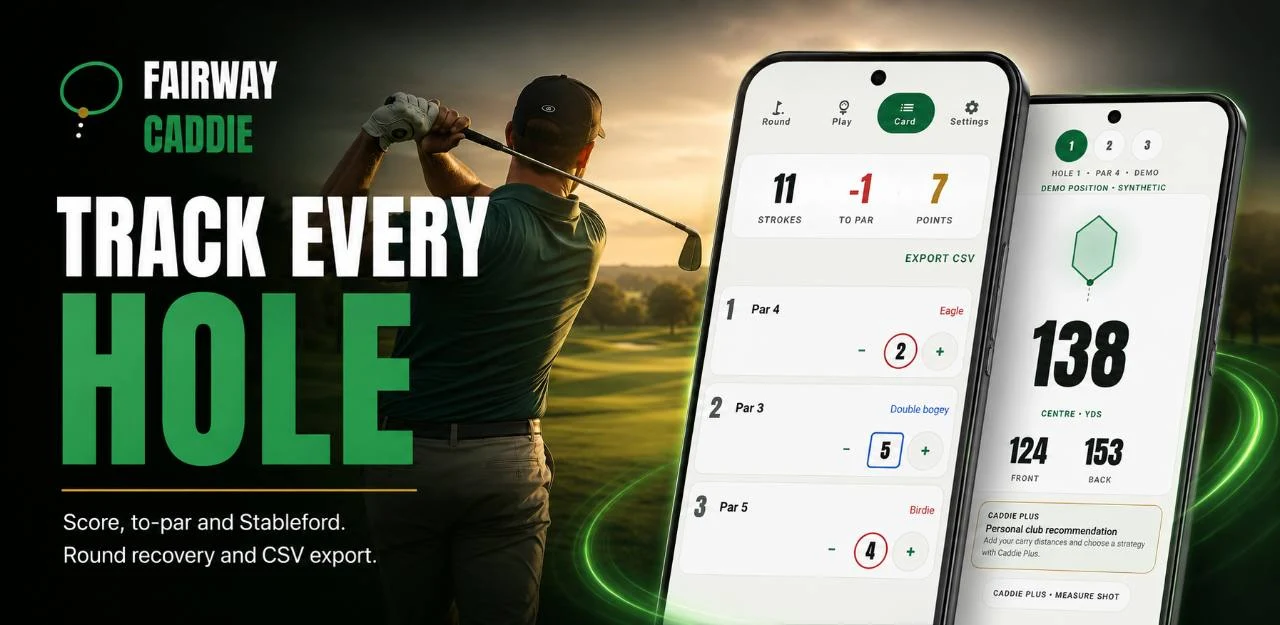 Golf Scorecard: Fairway Caddie screenshot